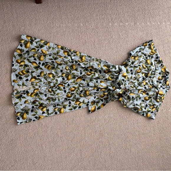 Zara Lemon and Leaf Print Dress - Maxi - Picture 4 of 4